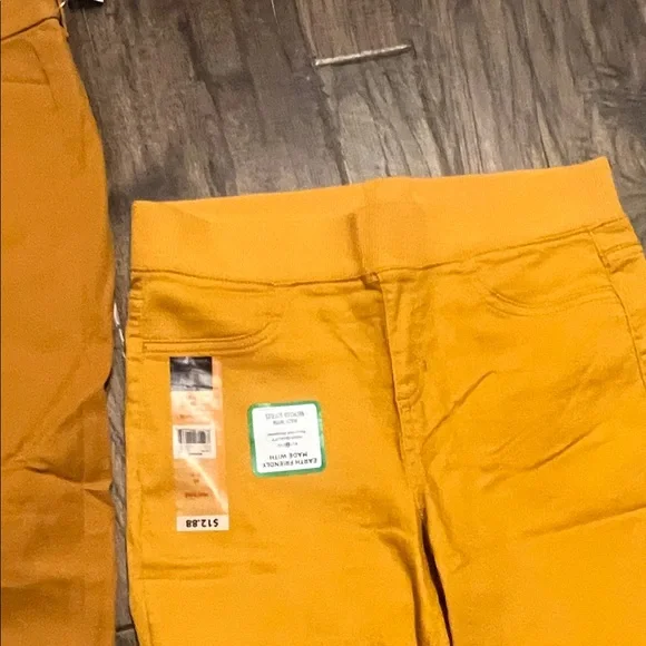 Set of 3 Brand New Mustard/Yellow Skinny Pants Trio - Picture 7 of 10